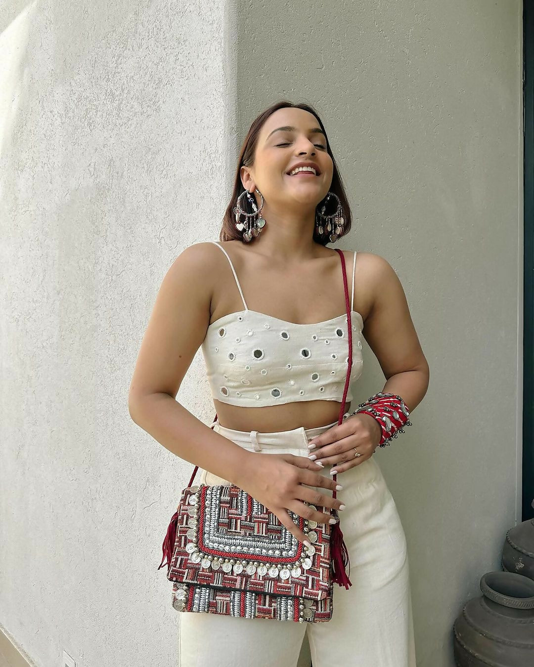 Sheesh Bralette & Long Pant Set