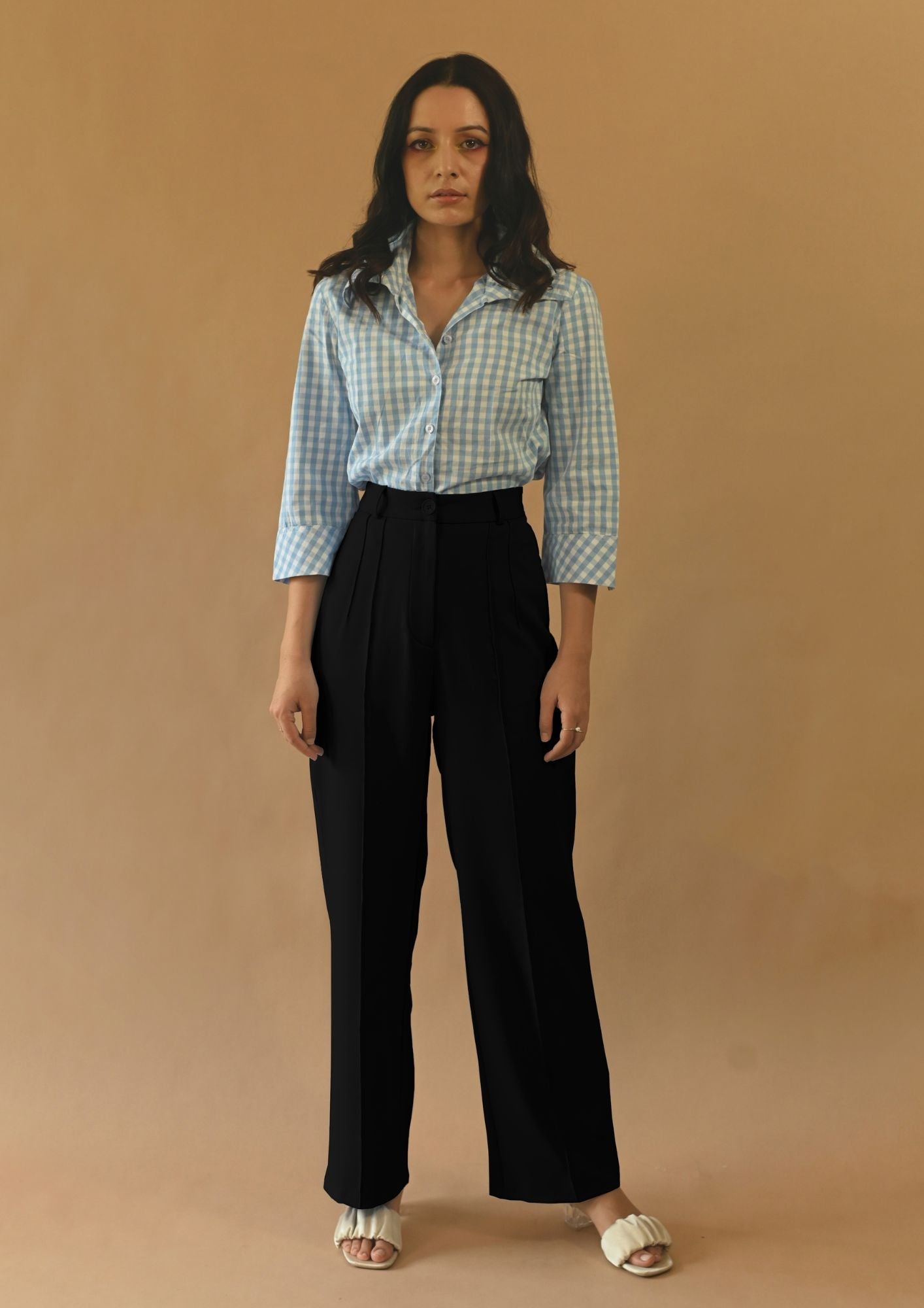 High Waist Parallel Trousers