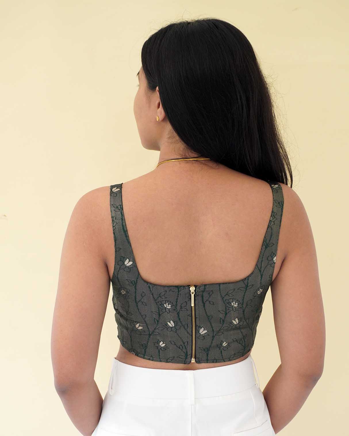 Ela Brocade Silk Corset