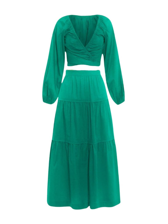 Ridzee Wrap Top & Skirt Set