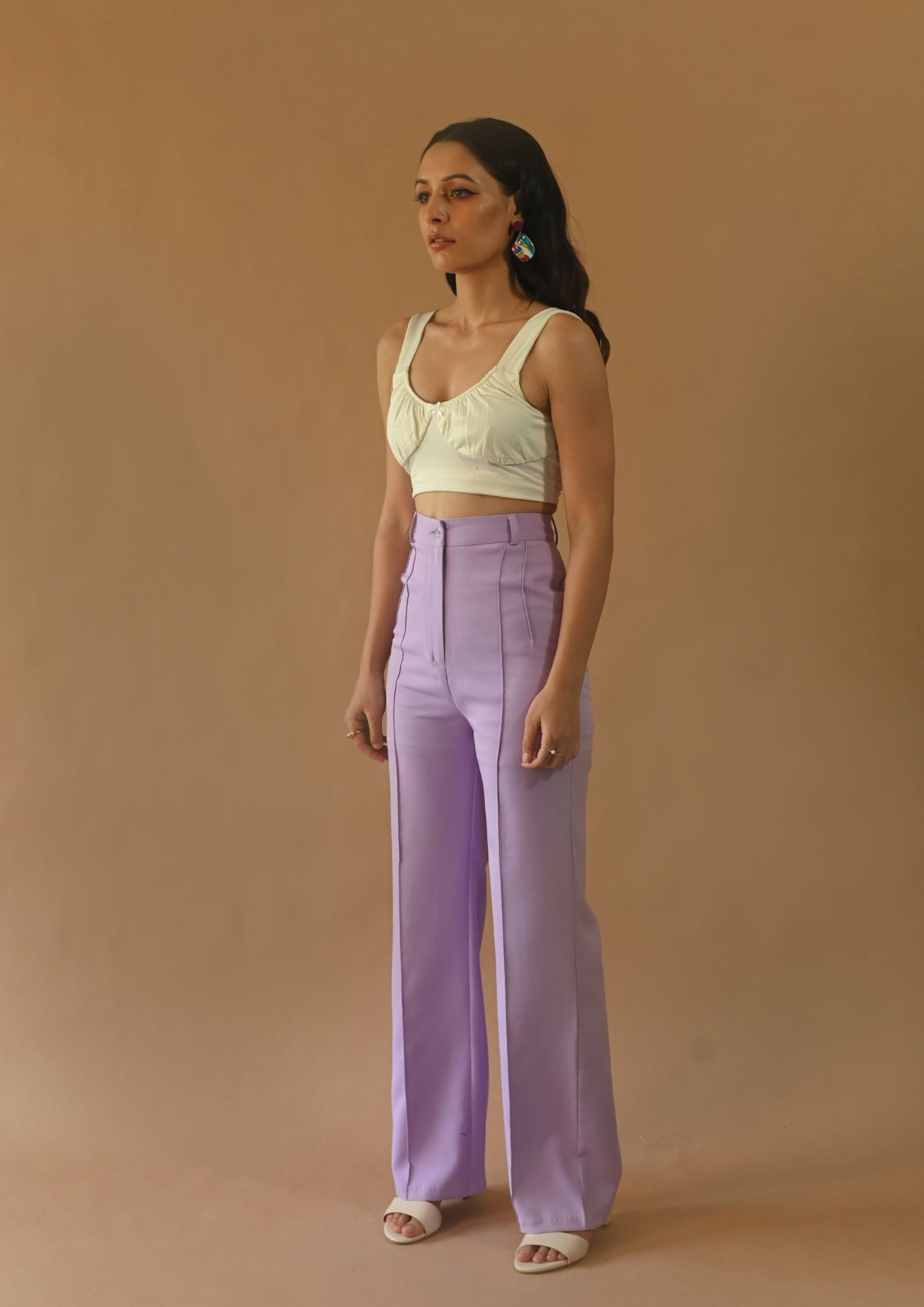 High Waist Parallel Trousers