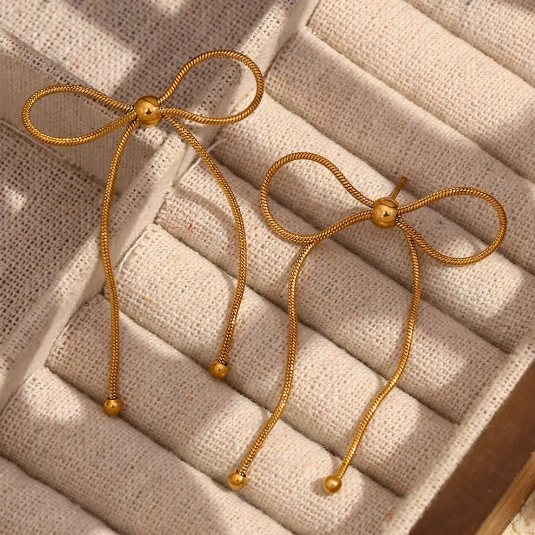 Ribbon Bowtie Earrings