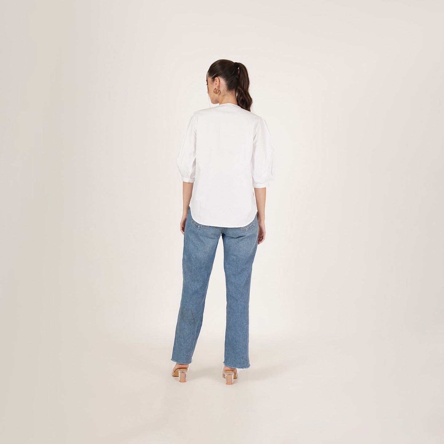 Embroidered Simba Bow Shirt