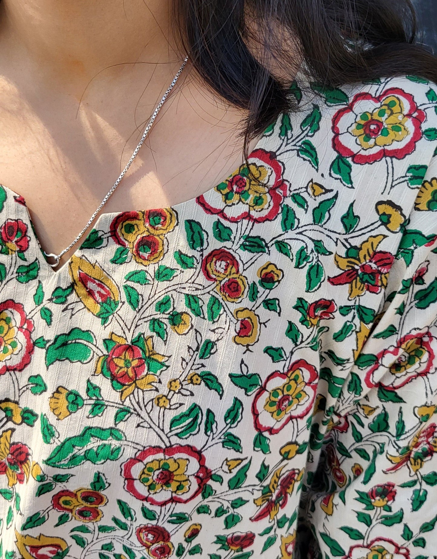 Heena Kalamkari Jhabba Kurta