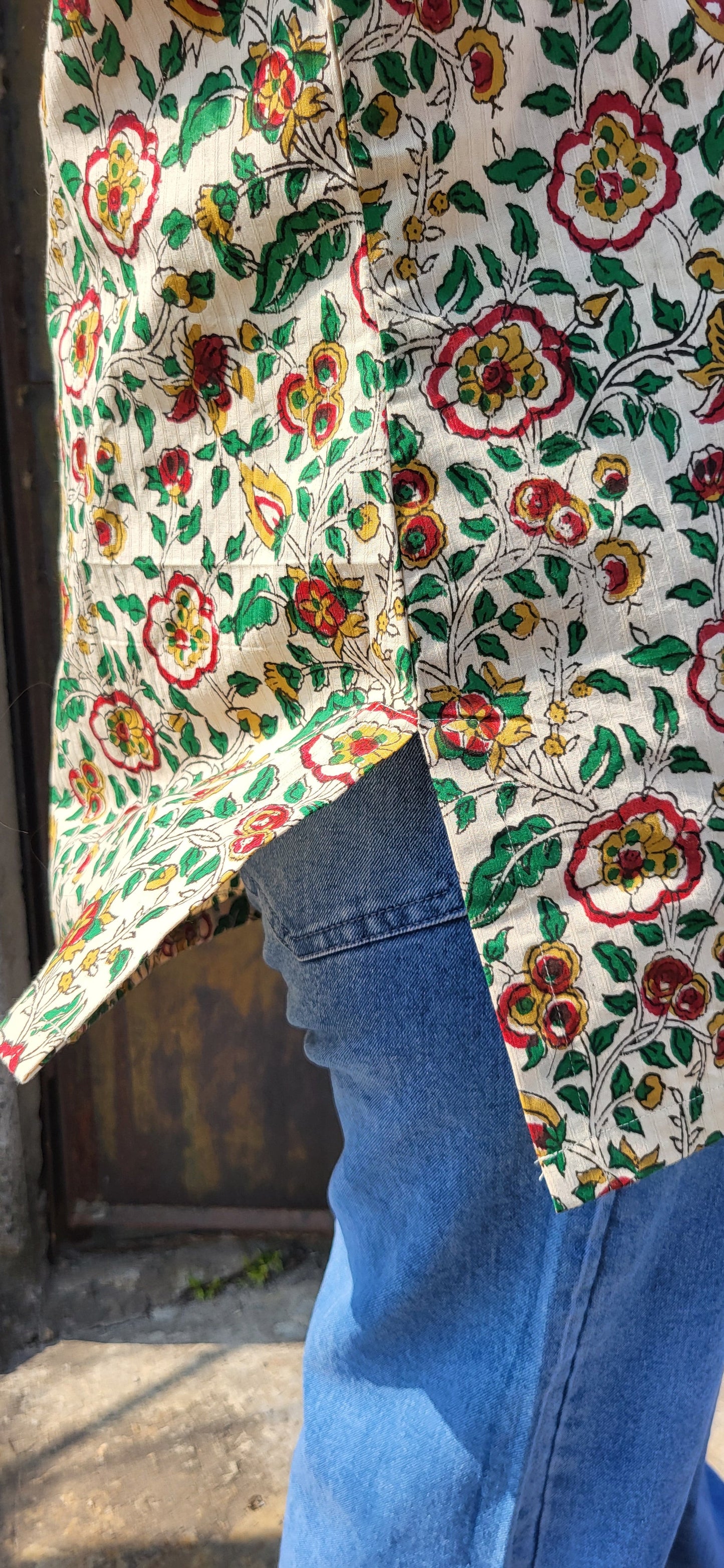 Heena Kalamkari Jhabba Kurta