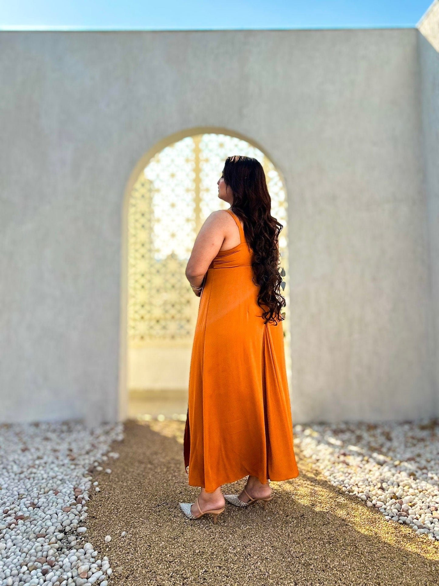 Marigold Muse Asymmetrical Wrap Dress