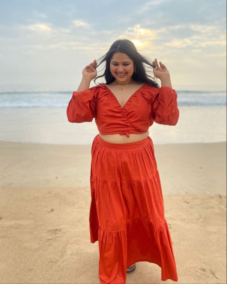 Ridzee Wrap Top & Skirt Set