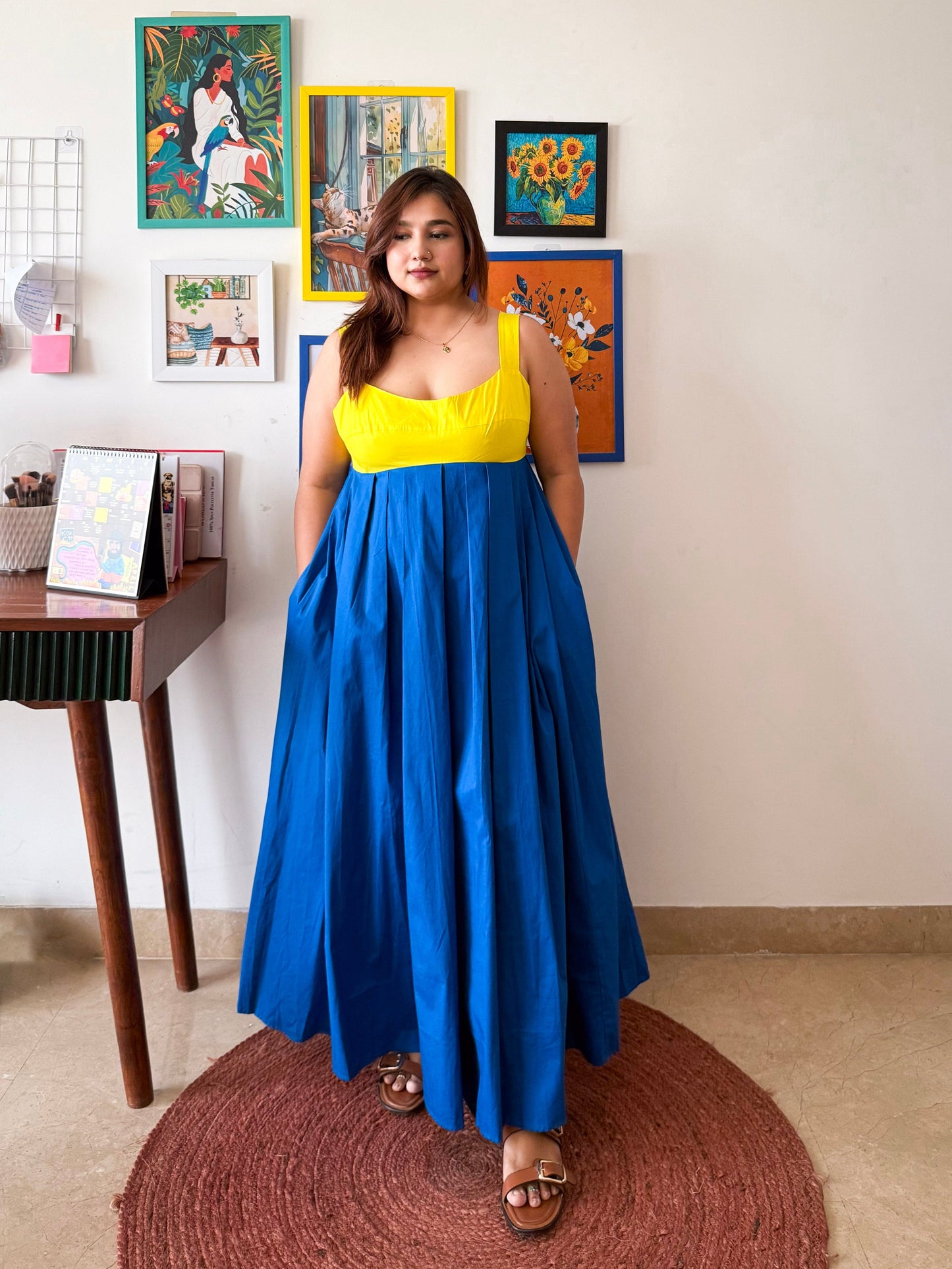 Dual Tone Cotton Mama Mia Dress