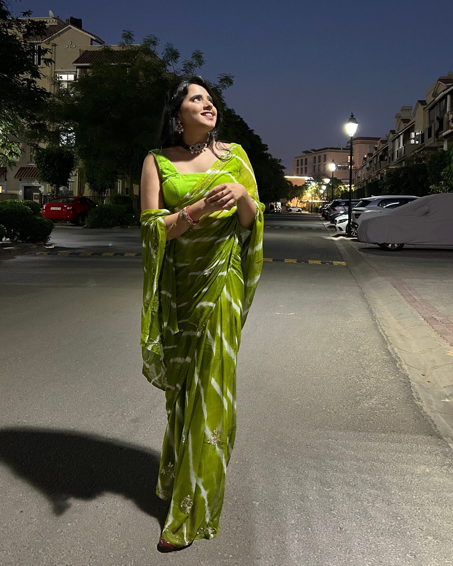 Lehariya Pure Chiffon 1-minute Saree