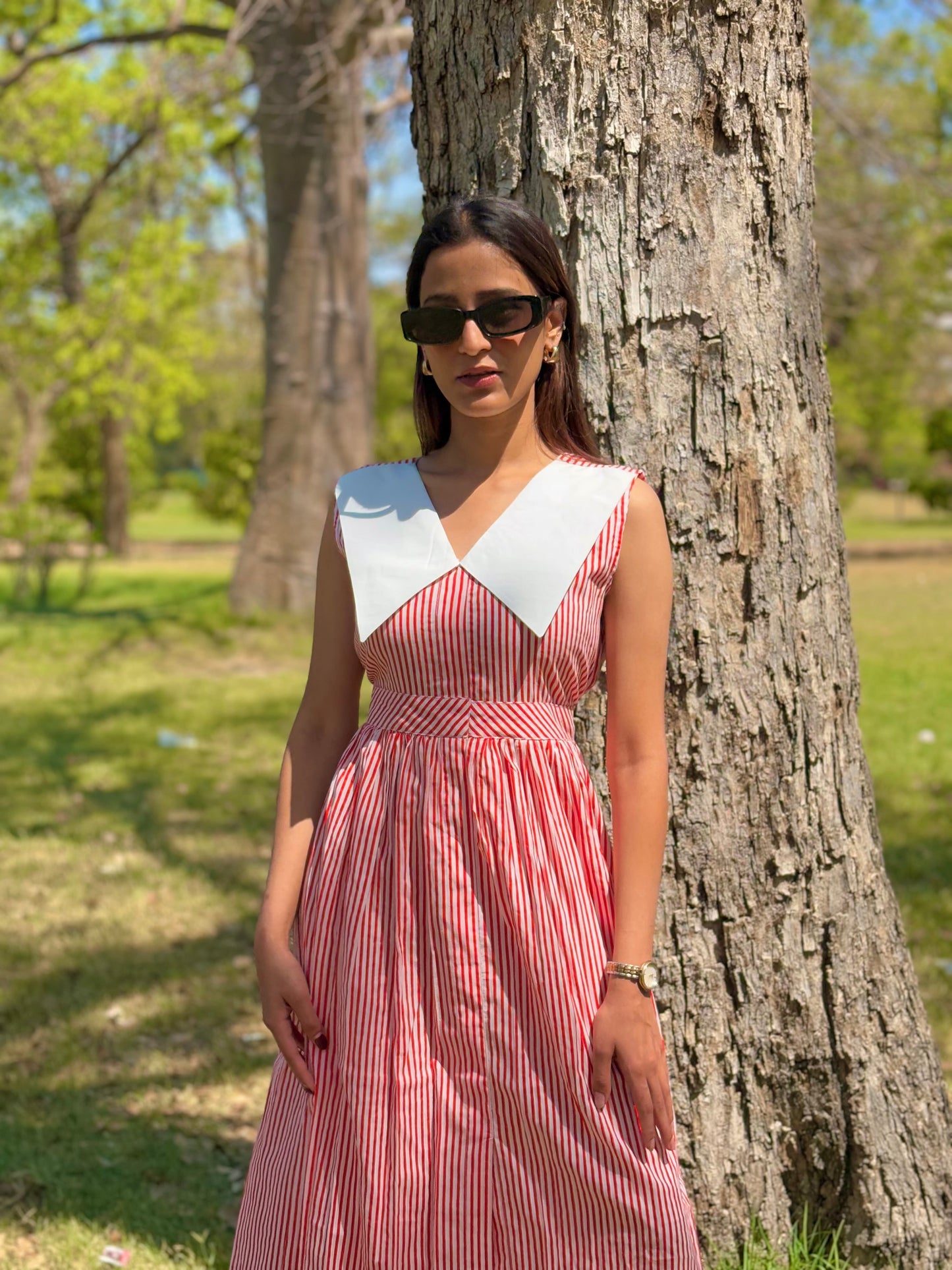 Stripe Tease Dress