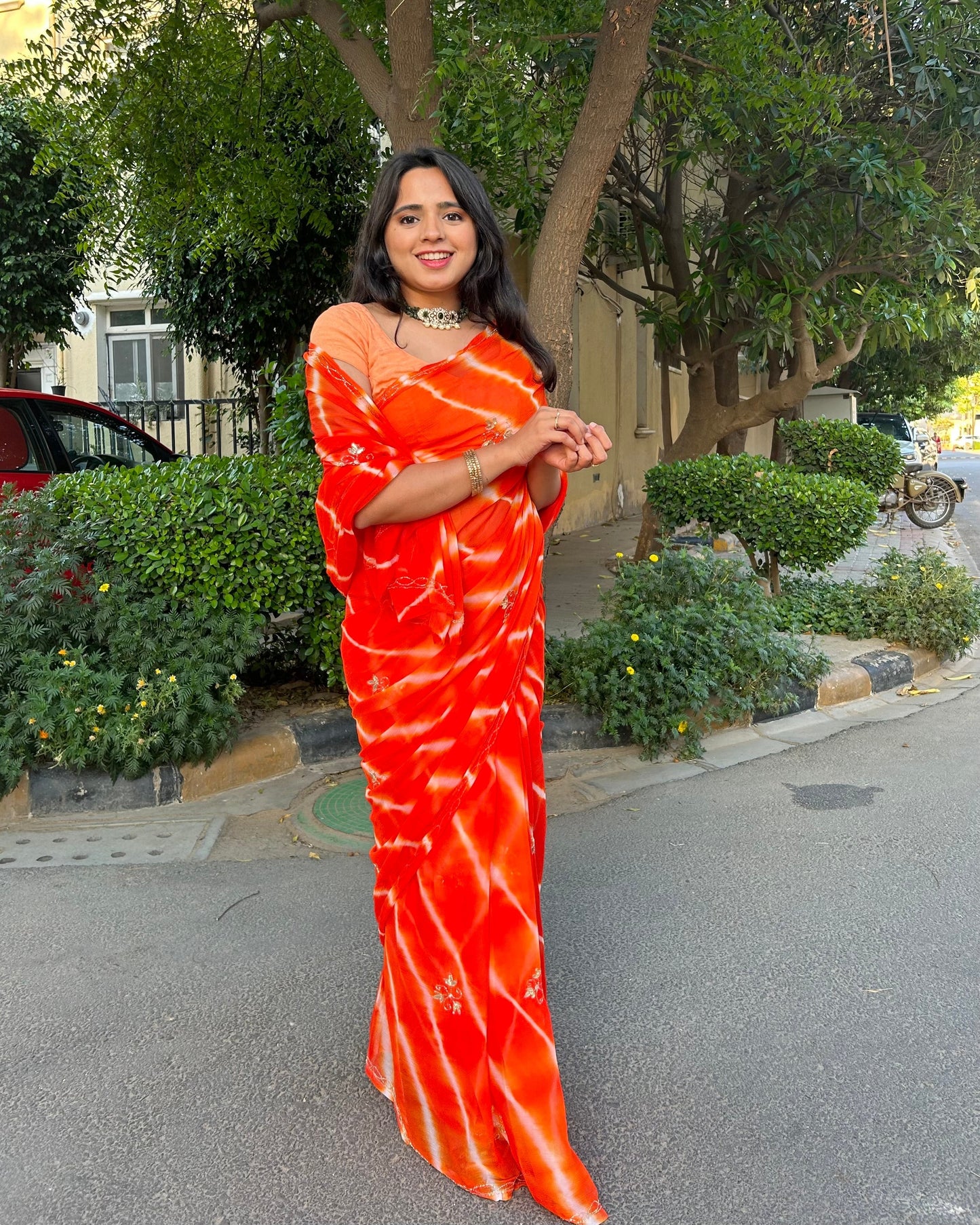 Lehariya Pure Chiffon 1-minute Saree