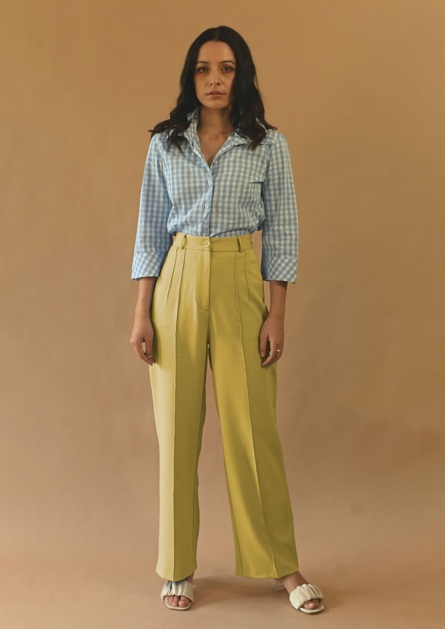 High Waist Parallel Trousers
