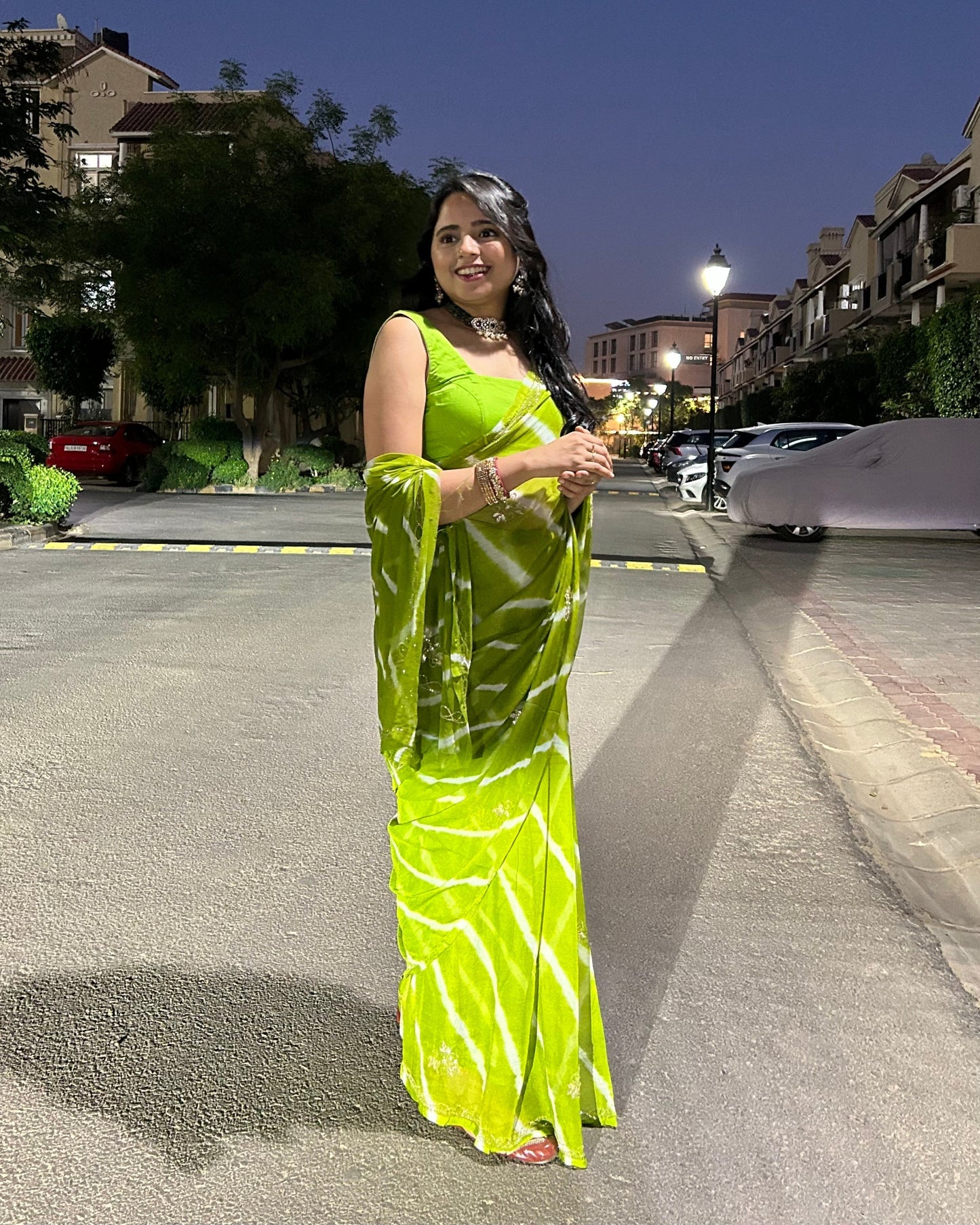 Lehariya Pure Chiffon 1-minute Saree