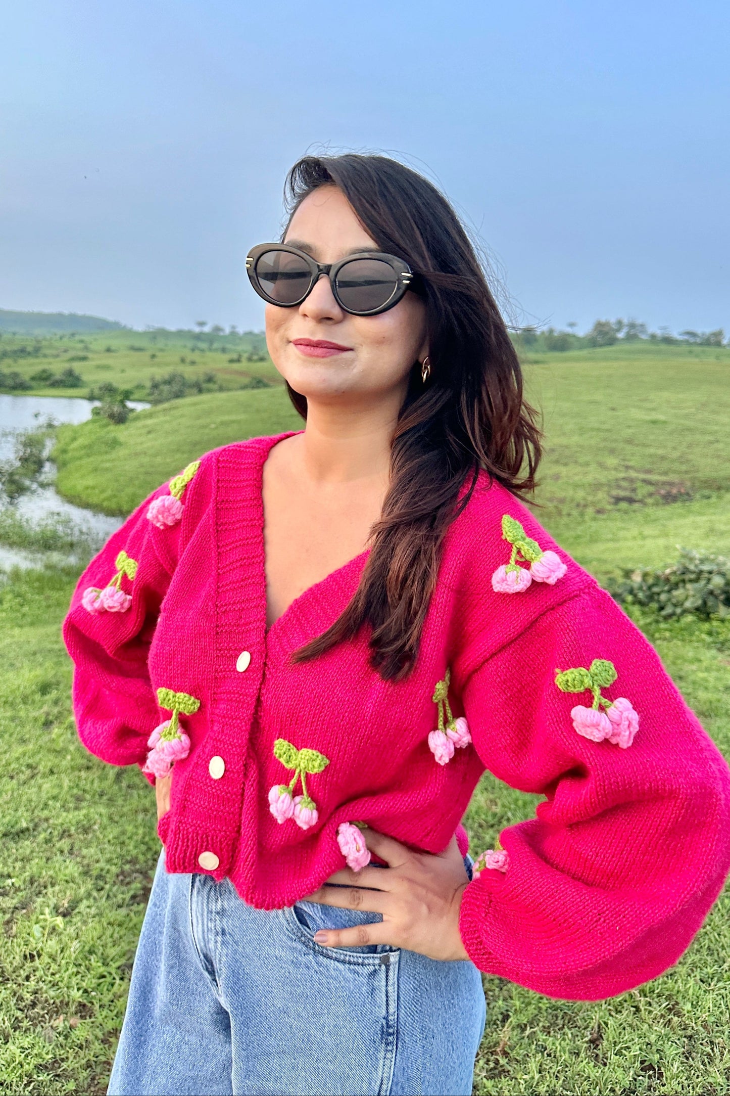 Hanging Rose Cardigan
