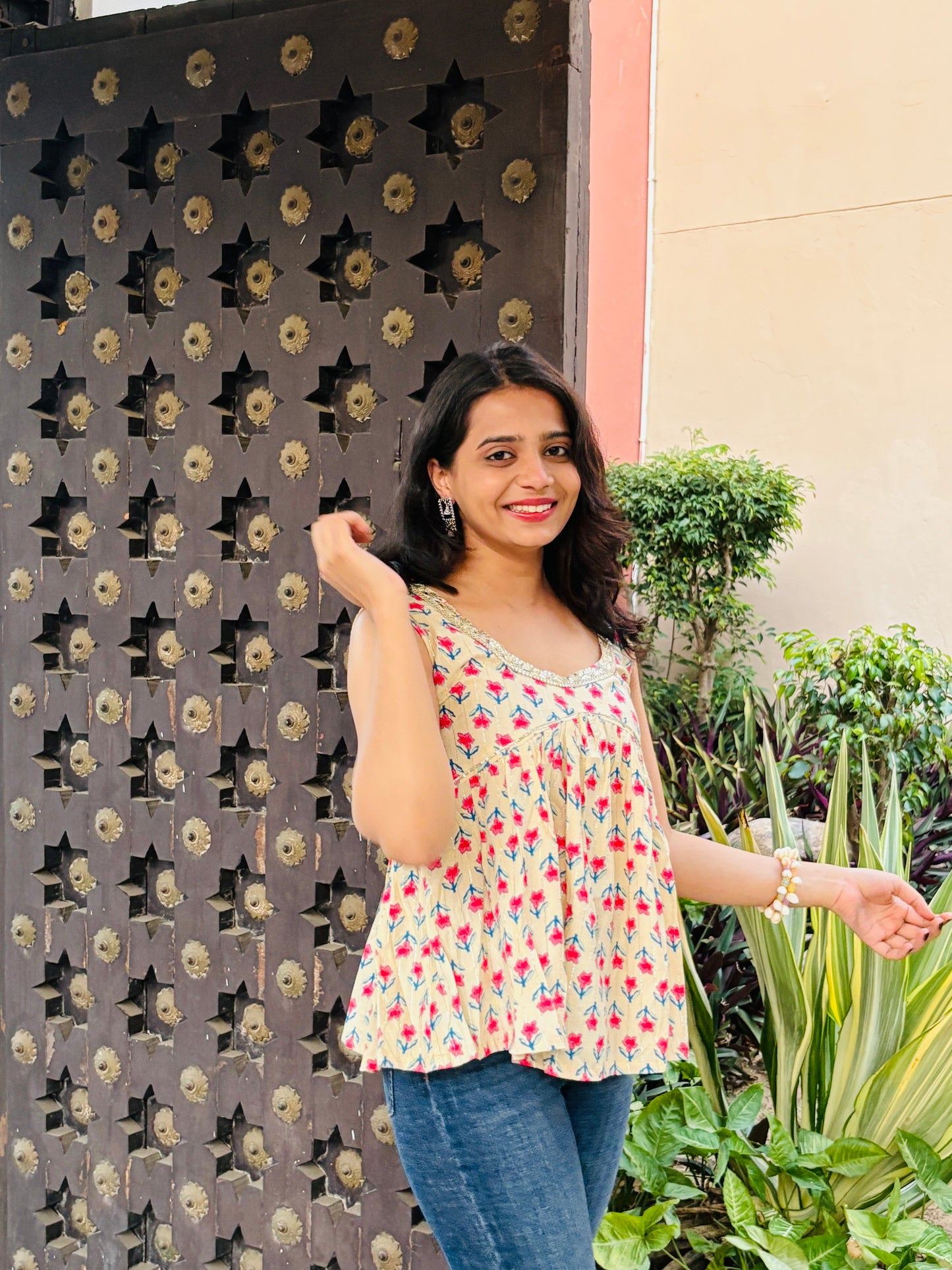 Jasmine Peplum Cotton Kurti