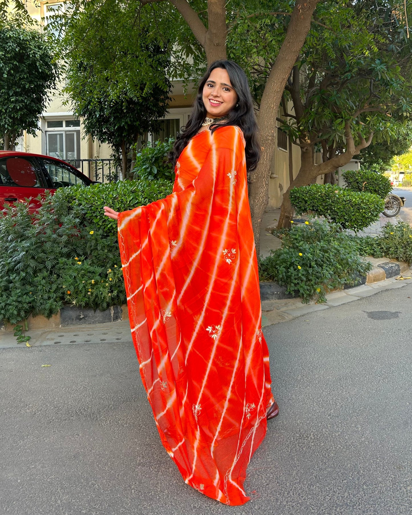 Lehariya Pure Chiffon 1-minute Saree