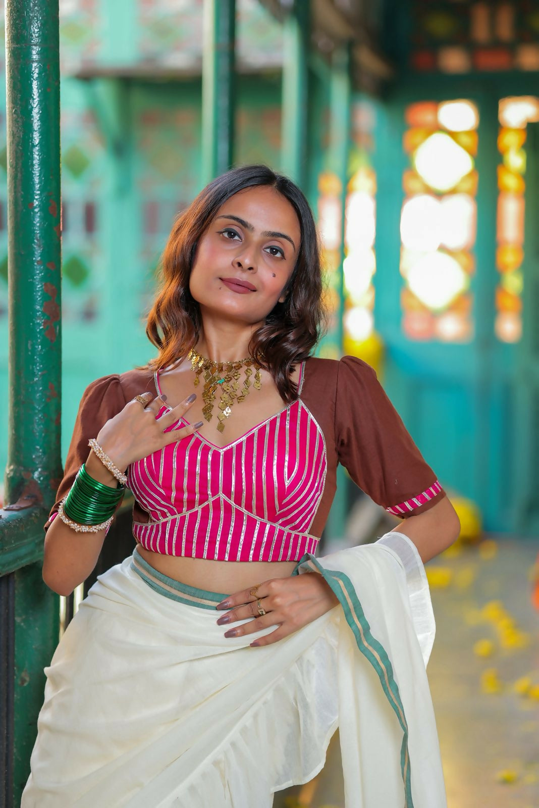 Choco Gulabo Premium Cotton Blouse