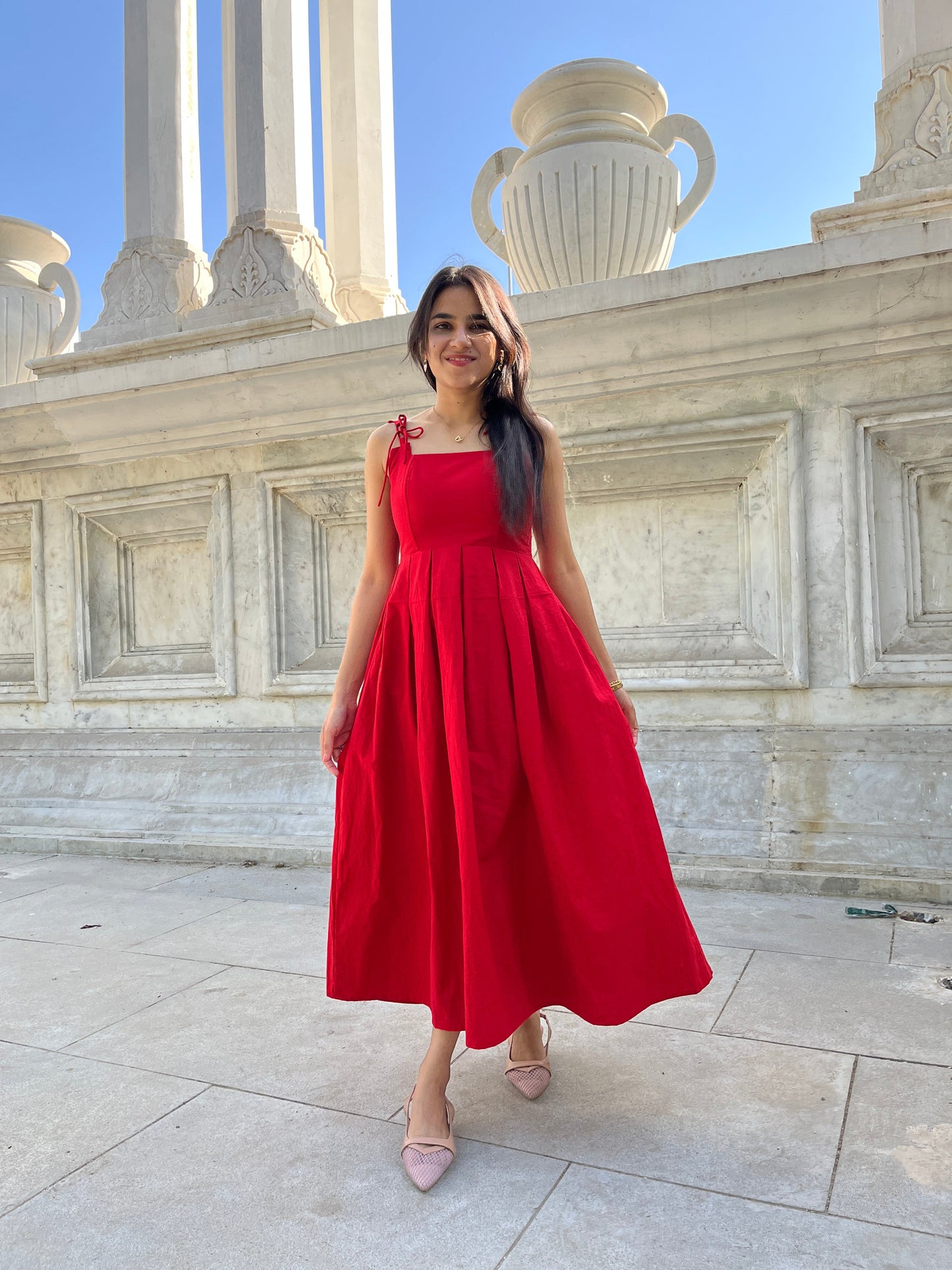 Scarlet Red Corset Dress