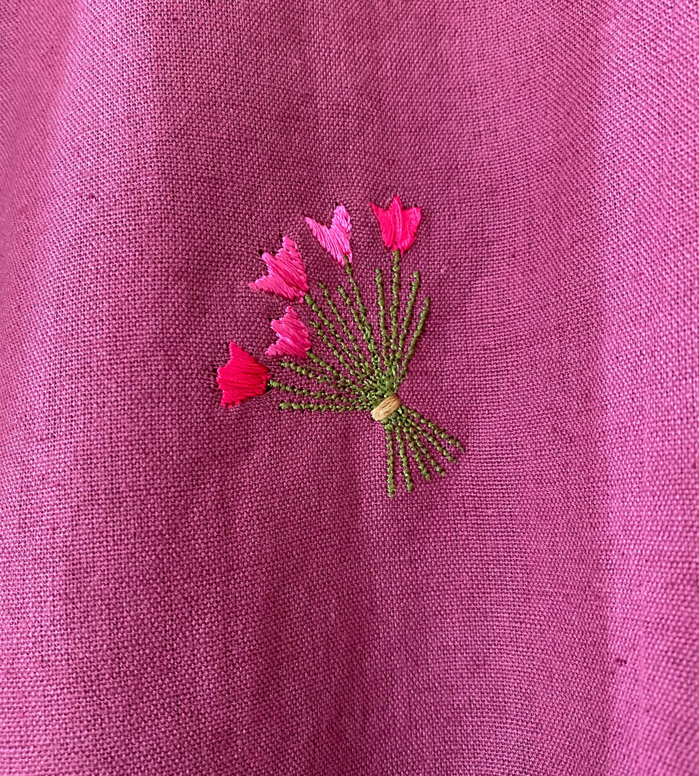 Dusk Blossoms Embroidered Top