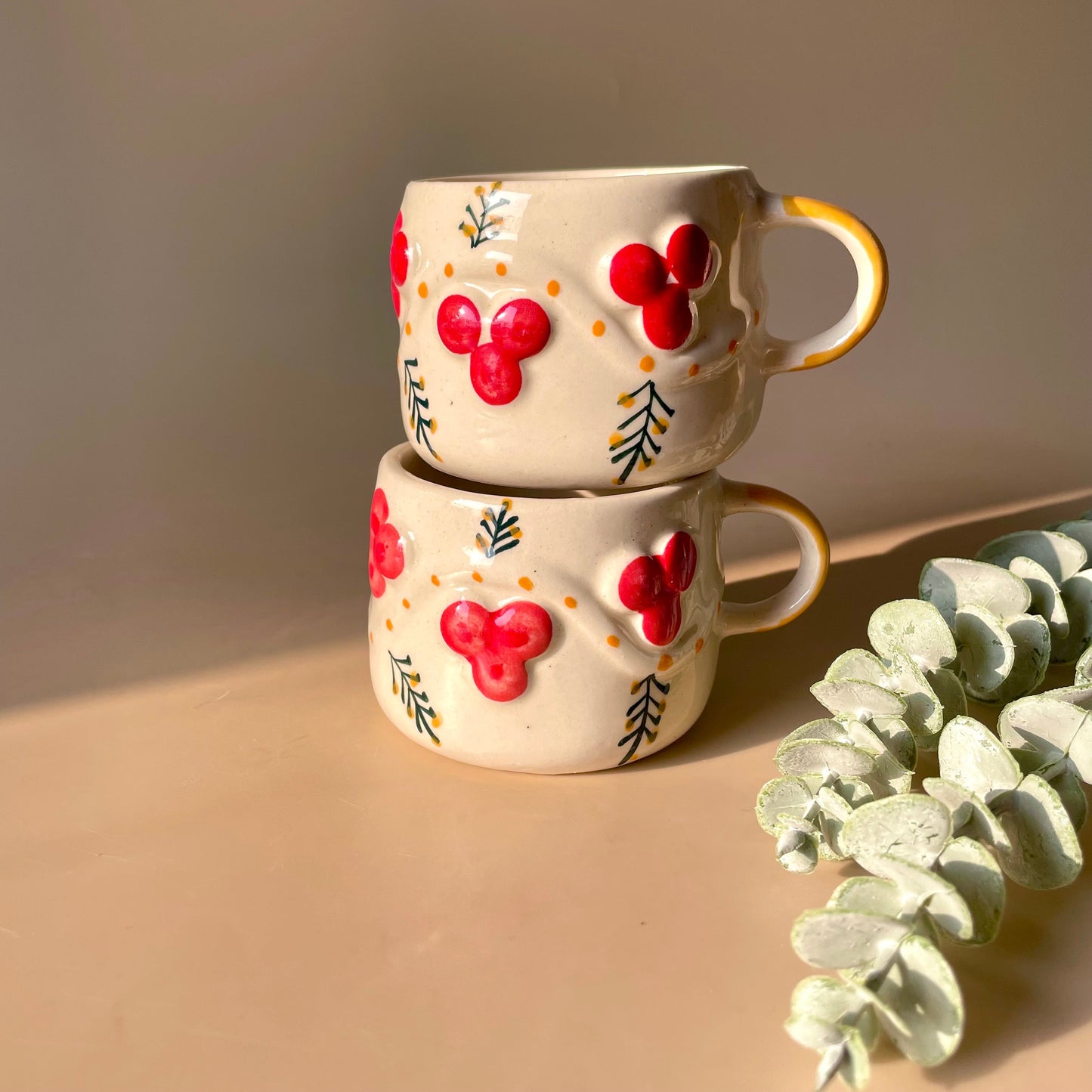 Cherry Merry Coffee Mug (Set Of 2)