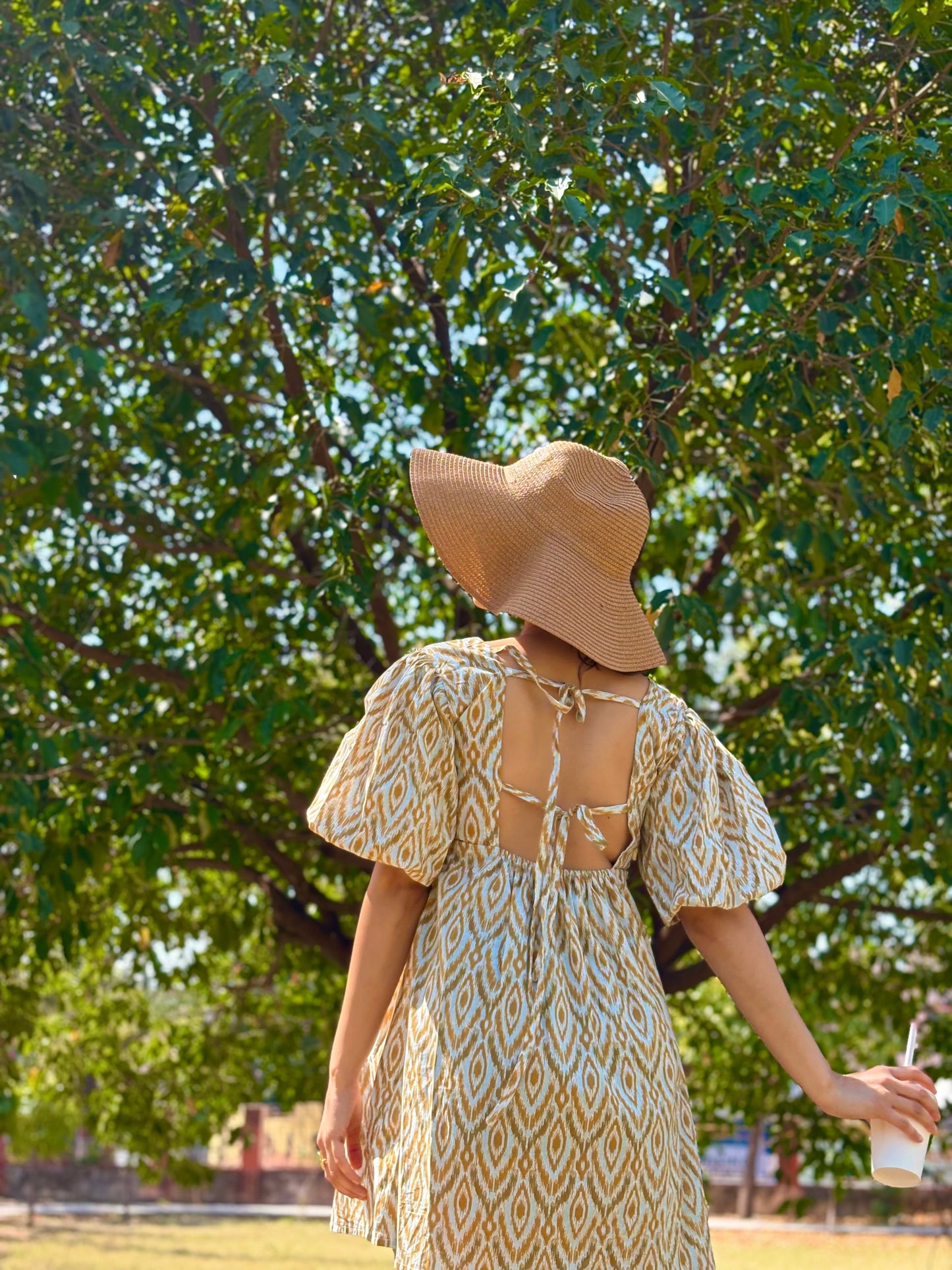 Sunshine Splash Ikat Dress