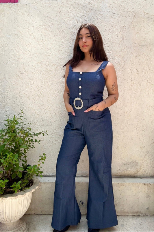 Denim Hourglass Jumpsuit