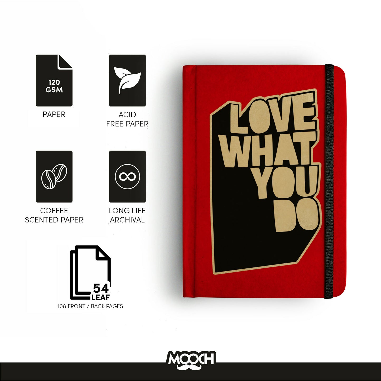LOVE WHAT YOU DO RED ICONS