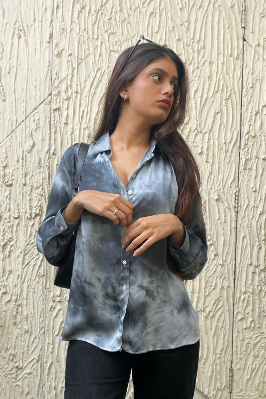 Moonlight Tie Dye Satin Shirt