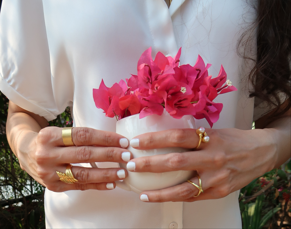 Two Pearls Ring