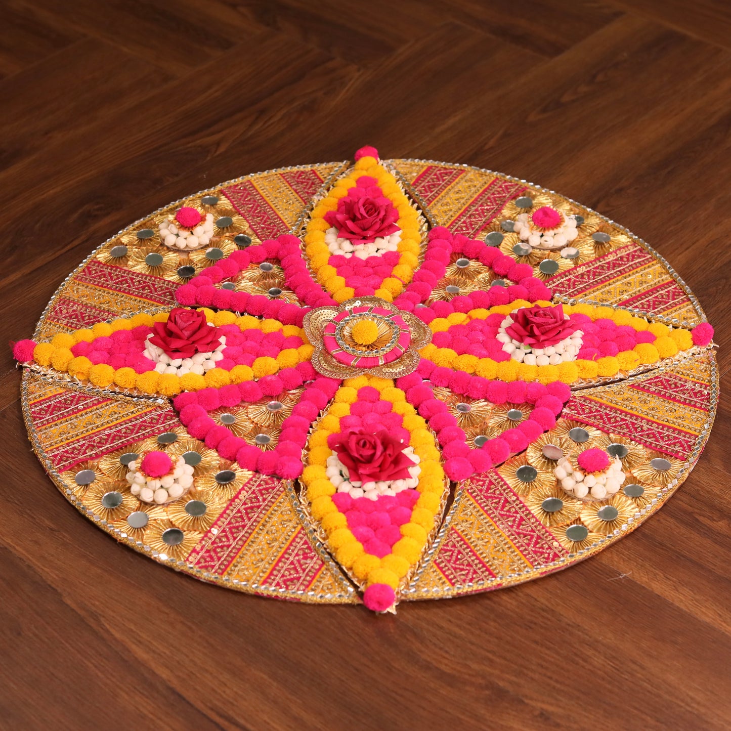 Floral Circular Festive Rangoli