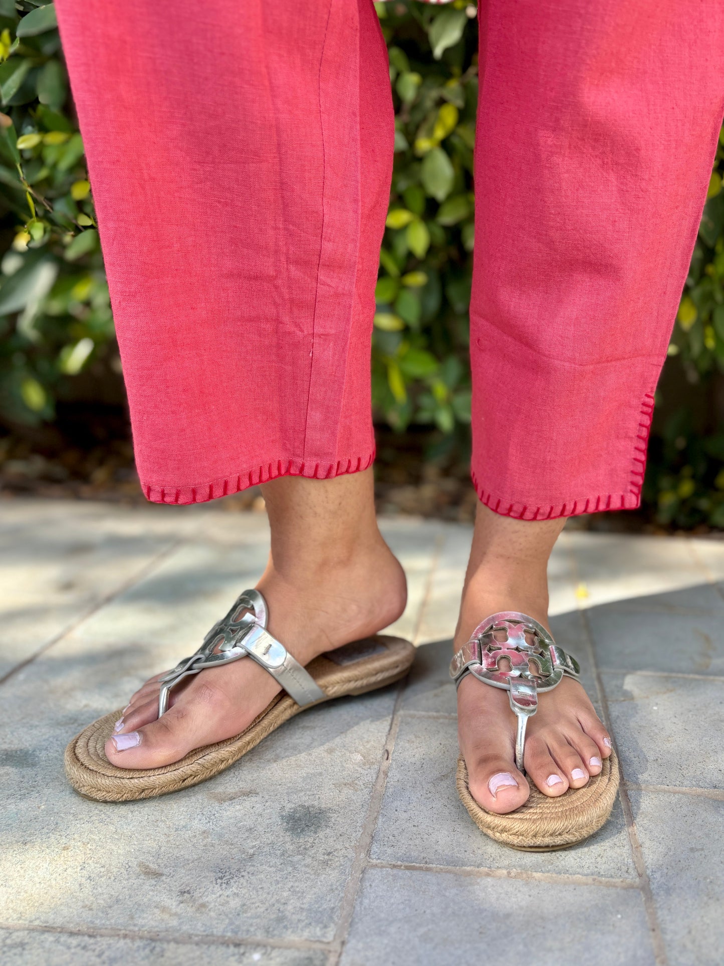Noori Linen Red Co-ord Set