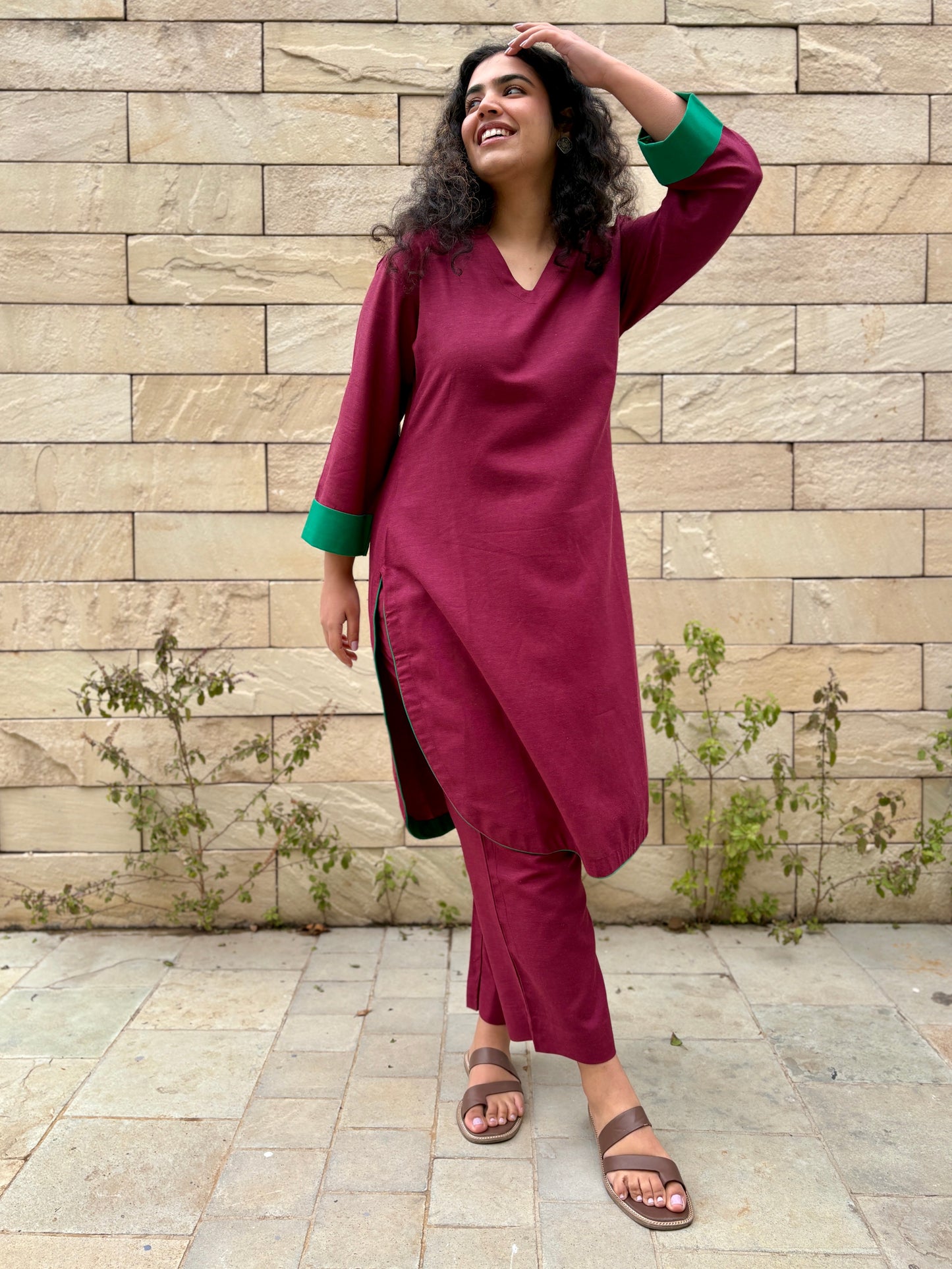 Meera Linen Kurta Set