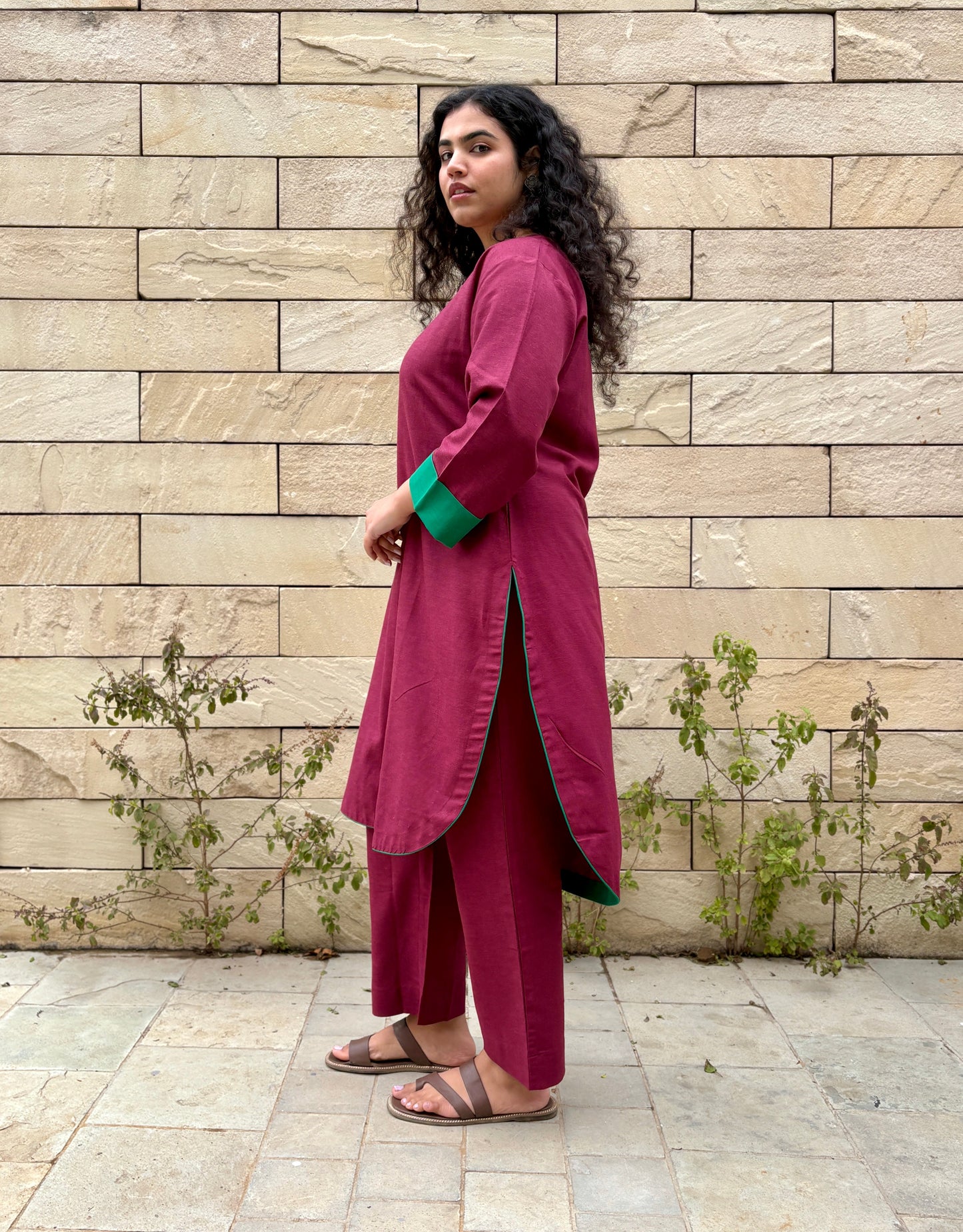 Meera Linen Kurta Set