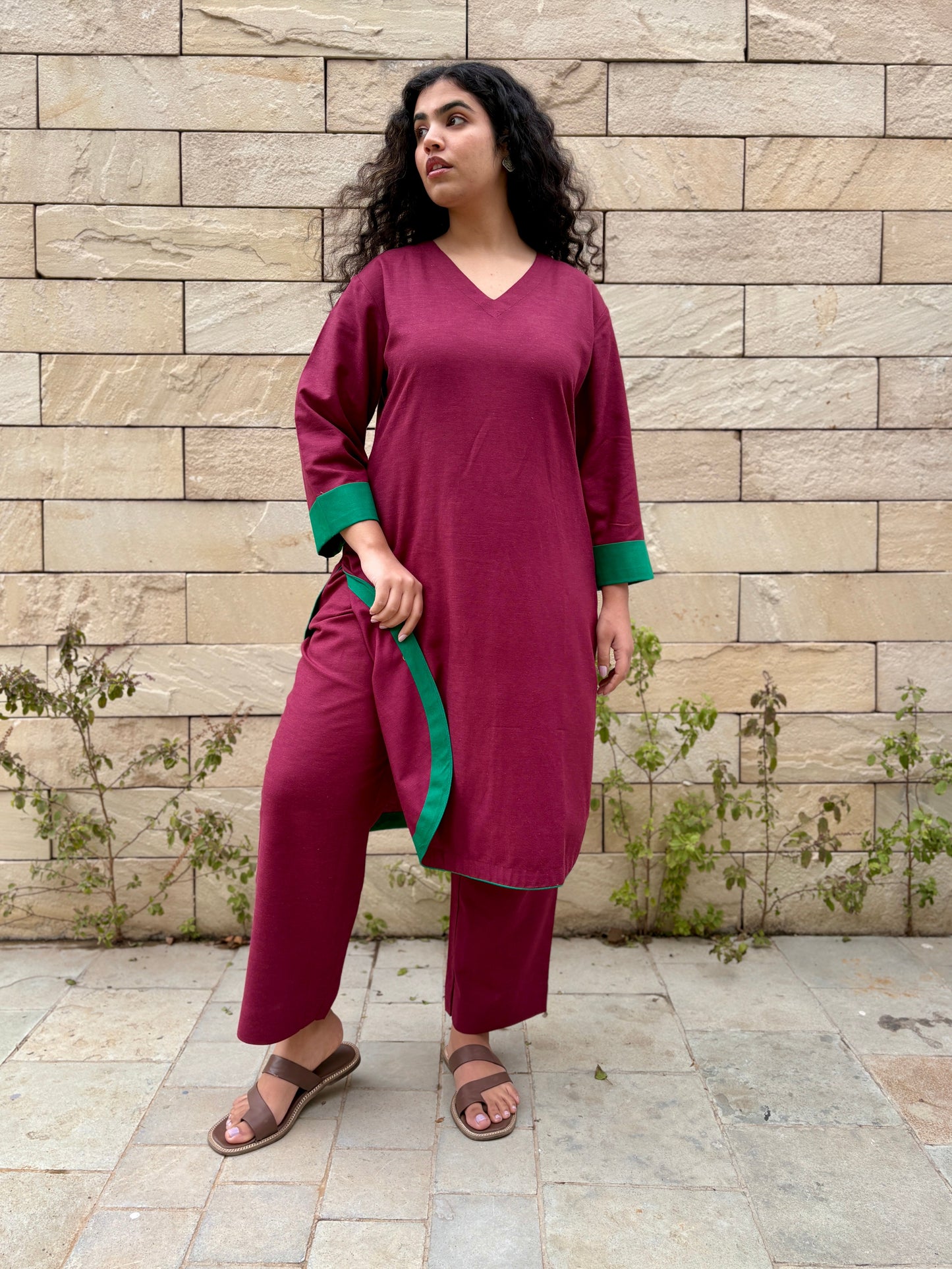 Meera Linen Kurta Set