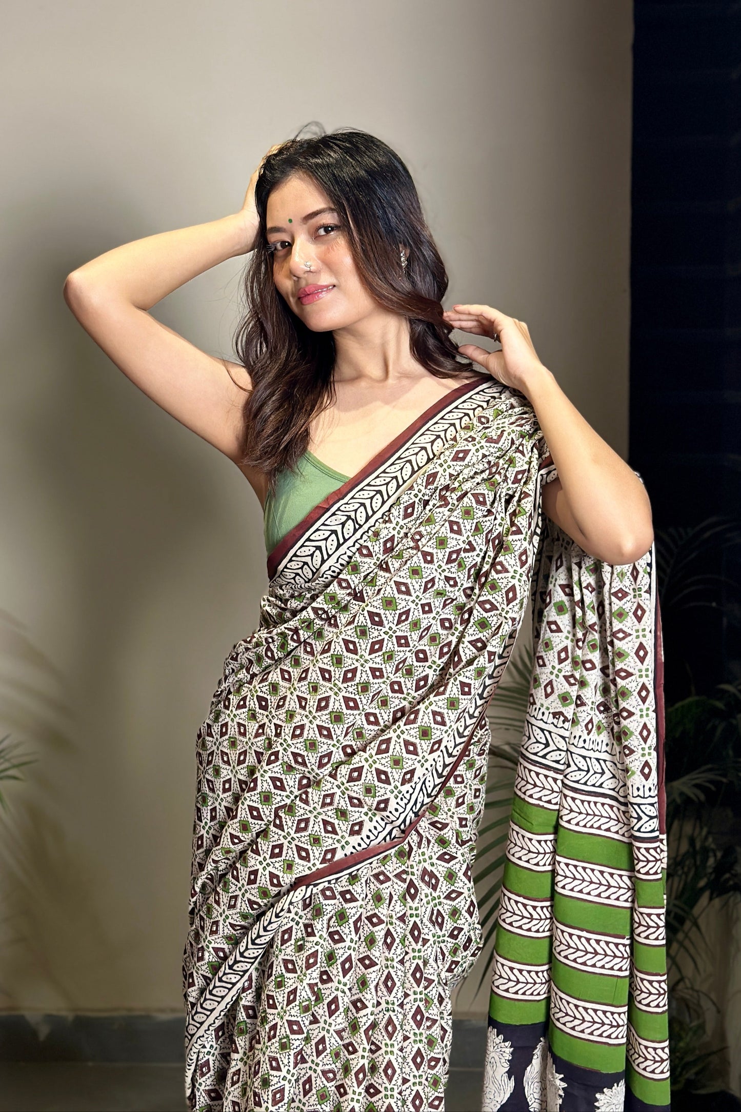 Mandana Bagru Handblocked Saree