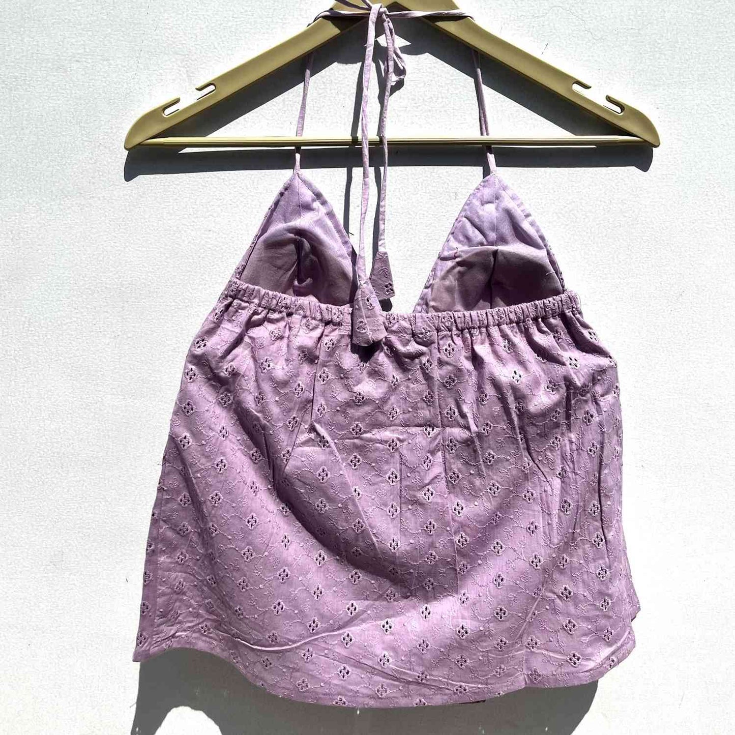 Lavender Chikan Cotton Top