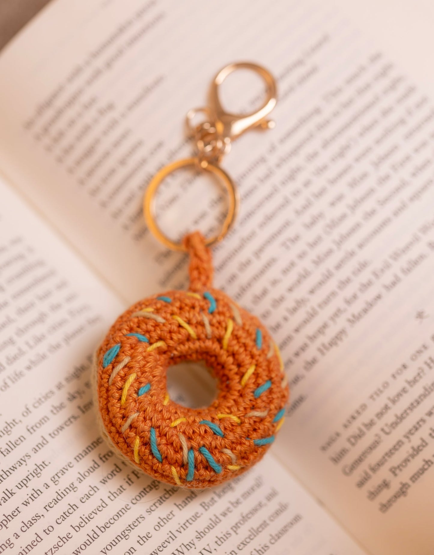 Boho Bag Charm - Doughnut