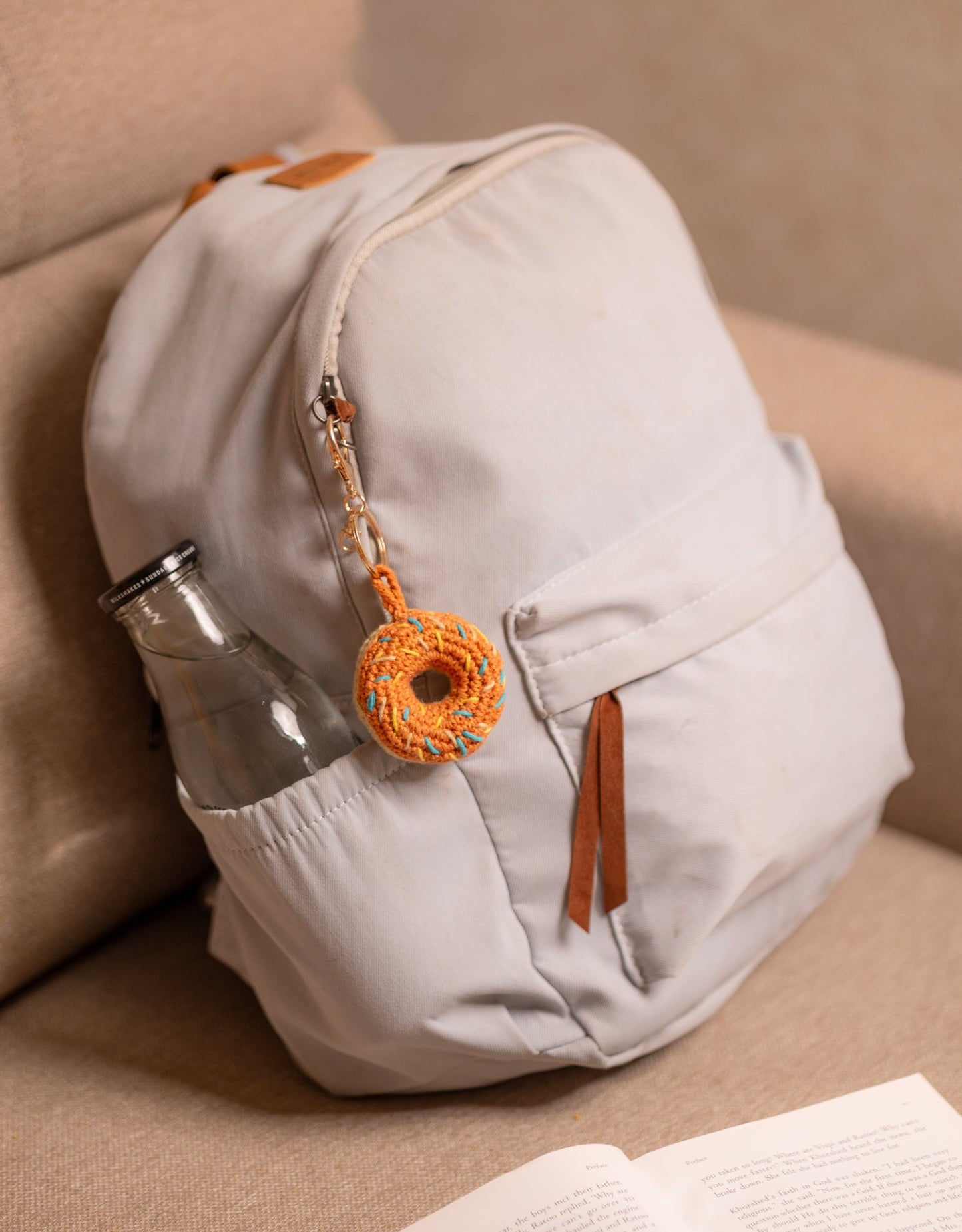 Boho Bag Charm - Doughnut