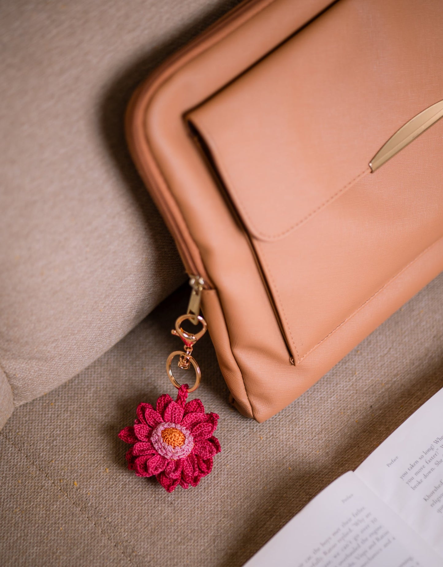Boho Bag Charm - Gullabi Daisy