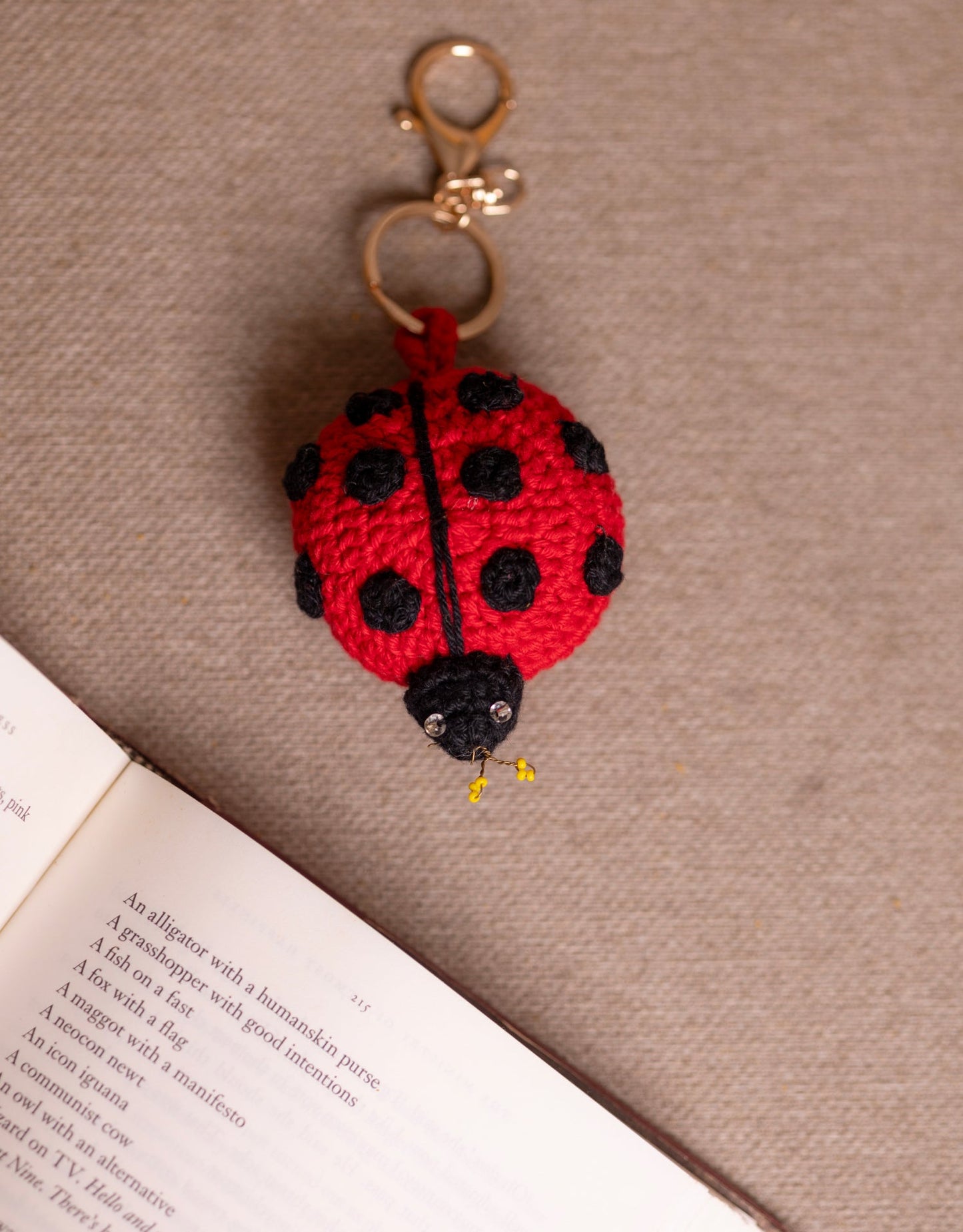 Boho Bag Charm - Laal Beetle