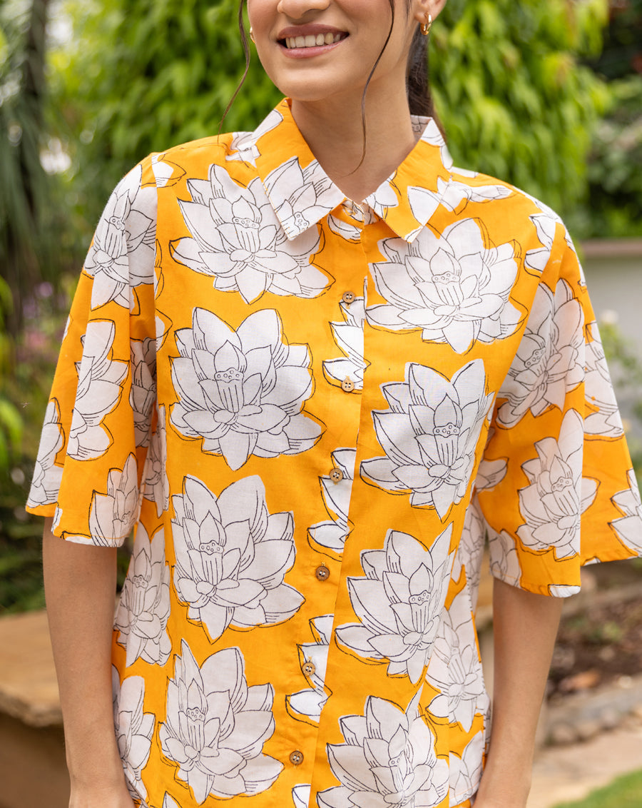 Mallika Shortees - Lotus Soft Cotton Shirt & Shorts Set