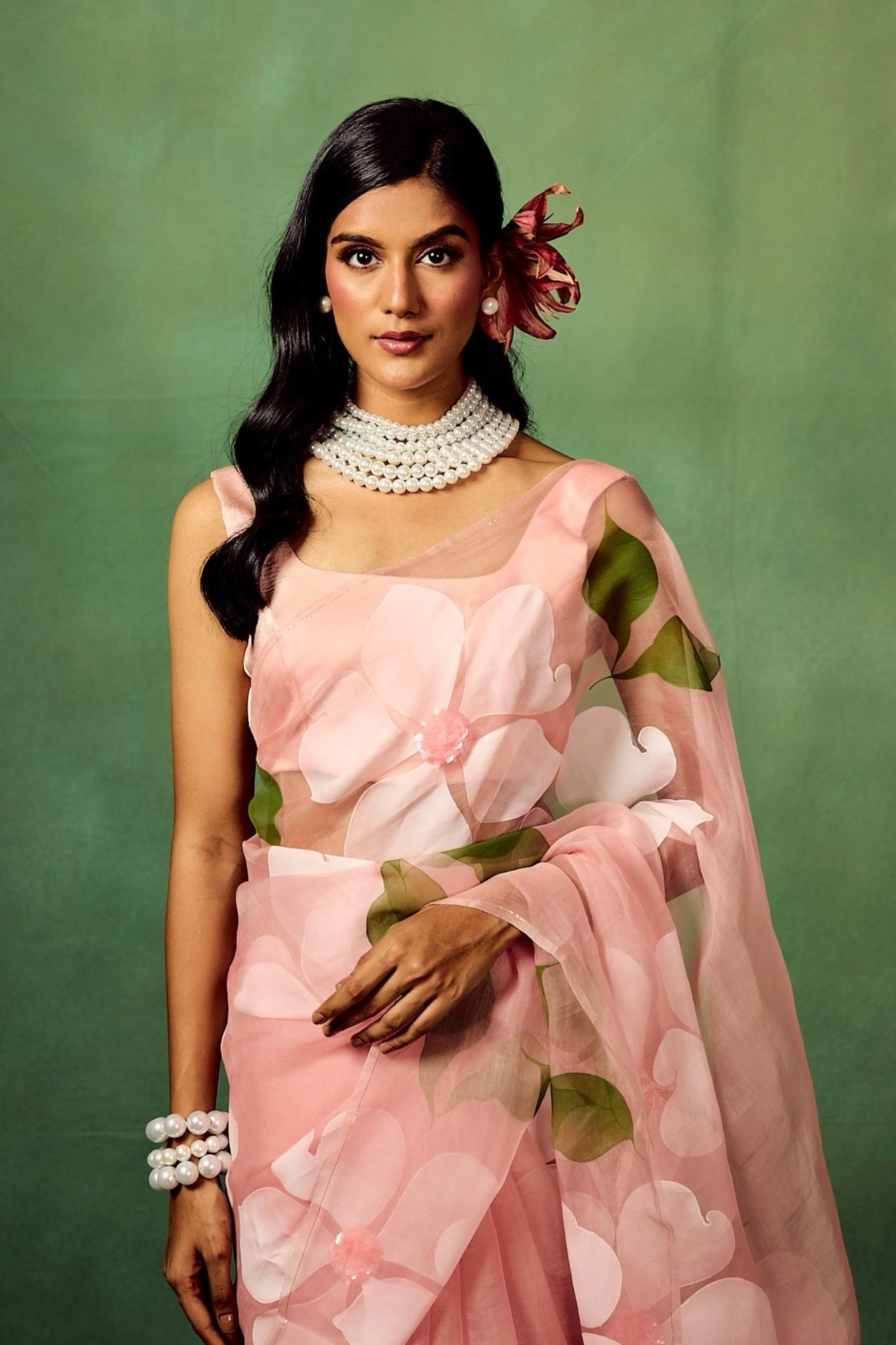 Gulaab Pure Organza Saree