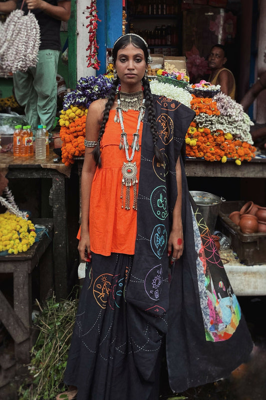 Coldplay-A Head Full Of Dreams Saree