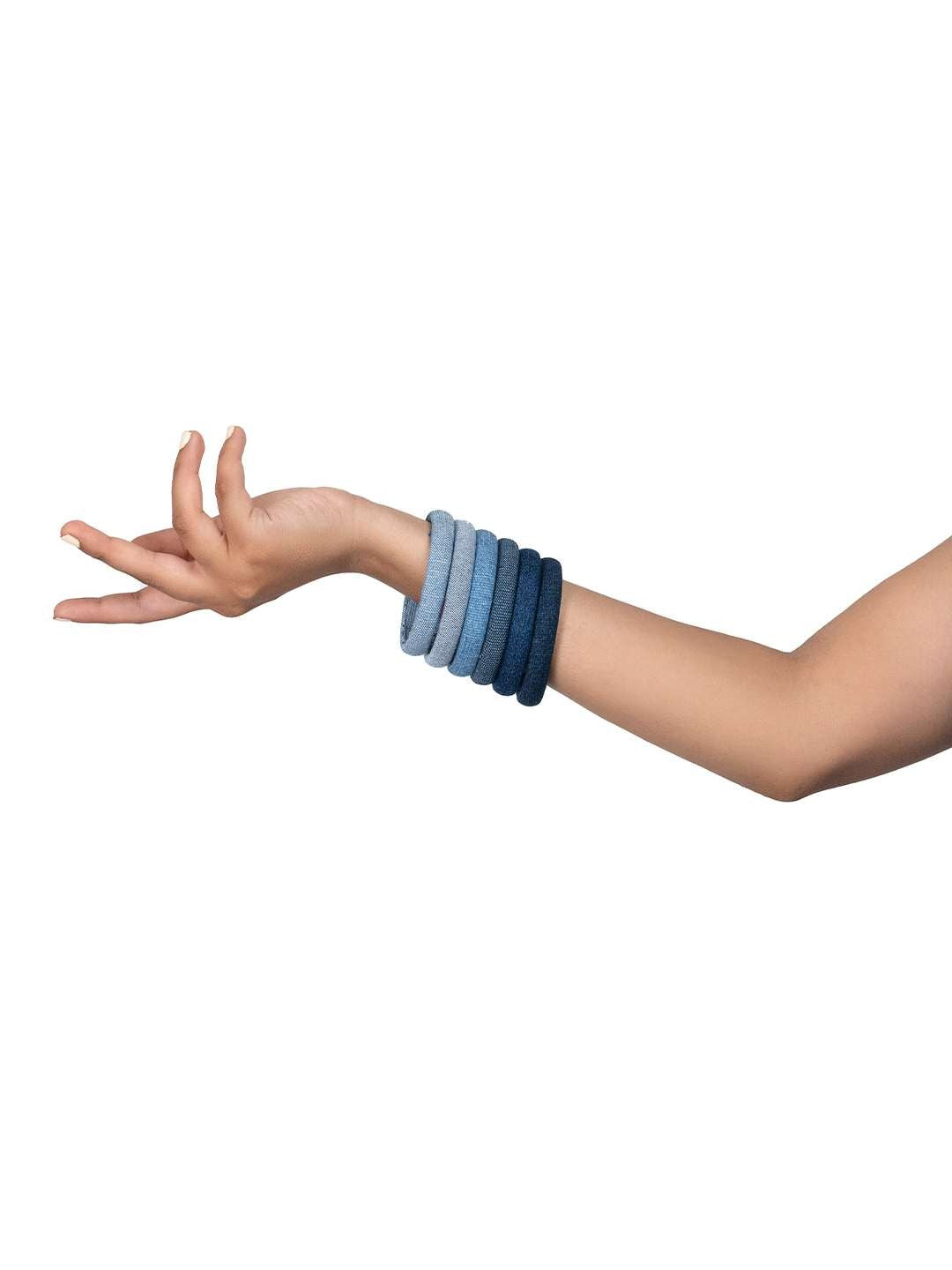 Mystical Denim Bangle Set