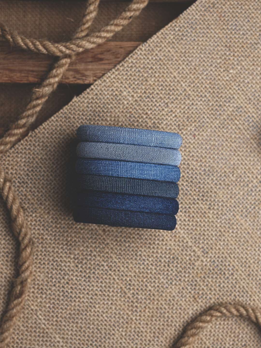 Mystical Denim Bangle Set