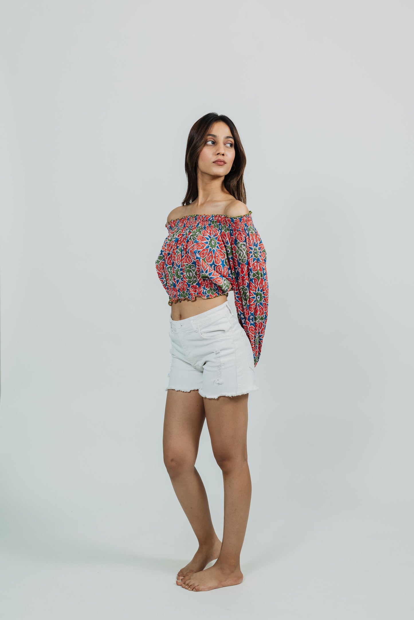 Prism Gardens Nasi Off-shoulder Top