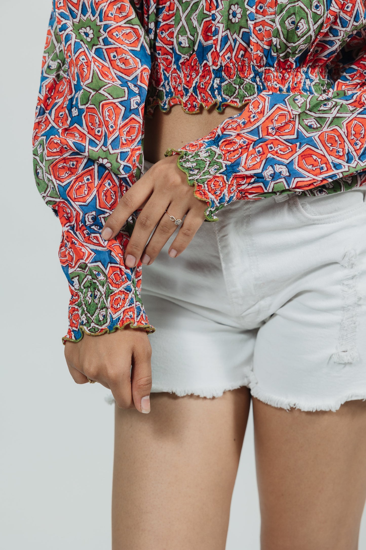 Prism Gardens Nasi Off-shoulder Top