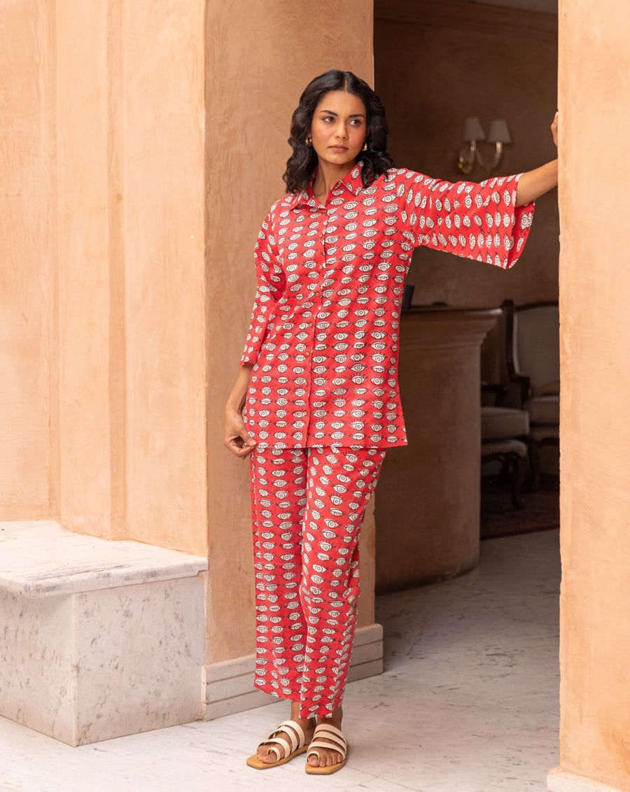 Nazar Battu Cotton Co-ord Set
