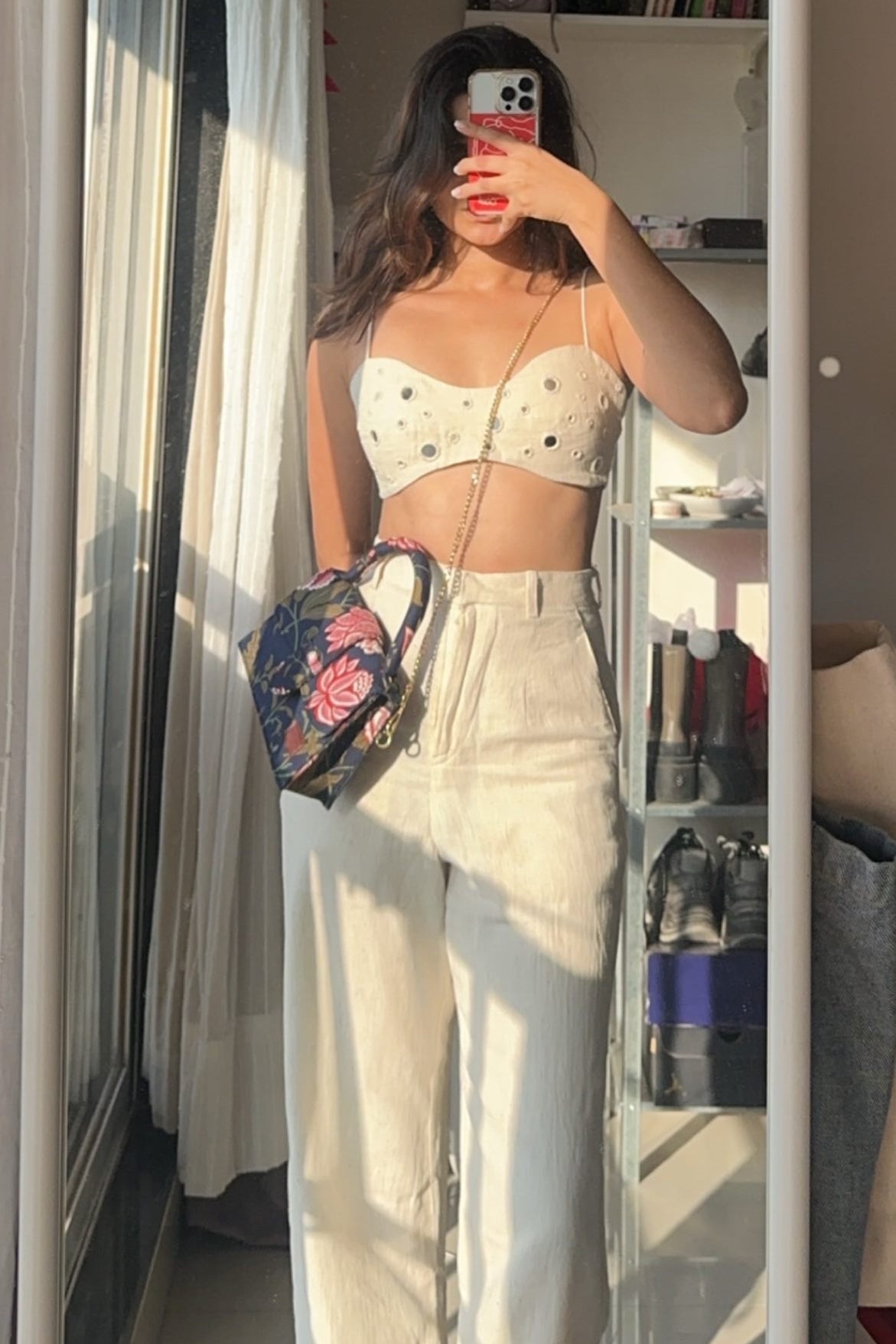 Sheesh Bralette & Long Pant Set
