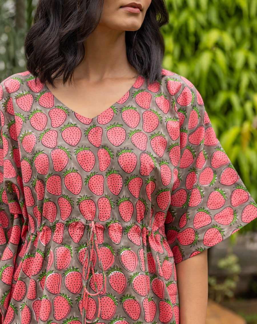 Soha Strawberry Chill Jams Cotton Co-ord Set